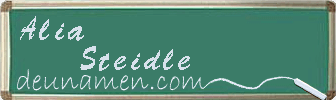 Alia Steidle Visitenkarte